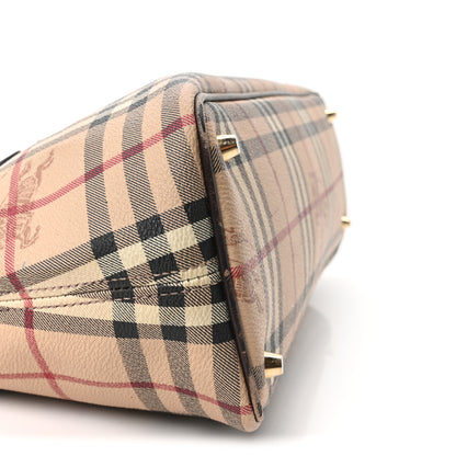 Burberry Haymarket Check Medium Regent Tote Chocolate 9 of 12