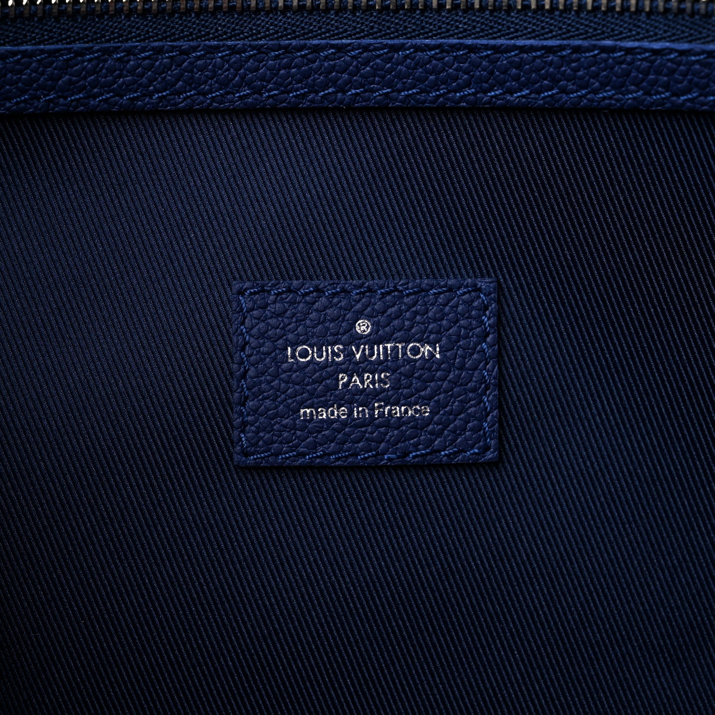 Cowhide Monogram Bandana Keepall Bandouliere 50 Blue