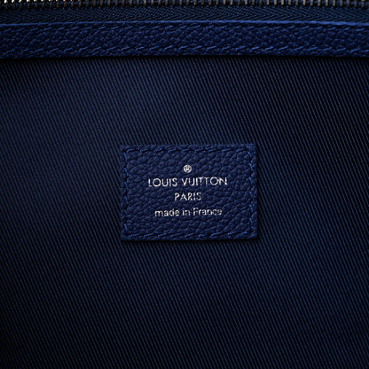 Louis Vuitton Cowhide Monogram Bandana Keepall Bandouliere 50 Blue 6 of 10