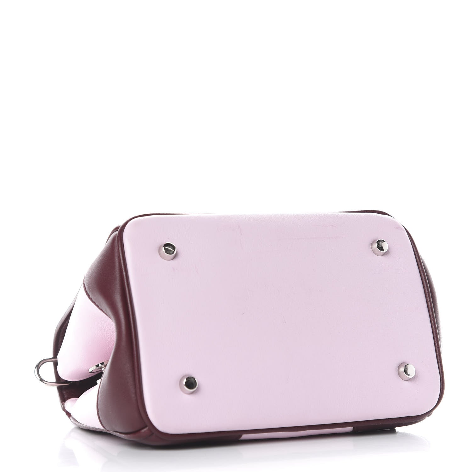 Christian Dior Calfskin Tri-Color Micro Be Dior Flap Pink Burgundy Red 3 of 10
