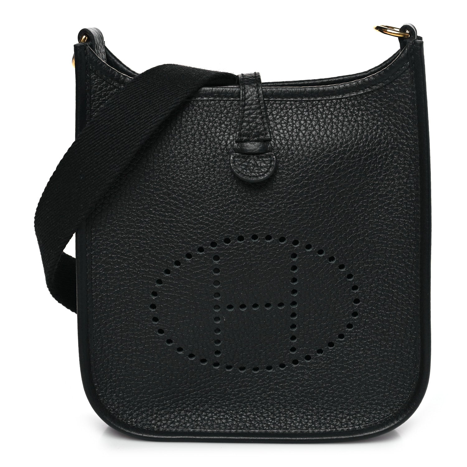 Hermes Taurillon Clemence Evelyne TPM Black 1 of 11
