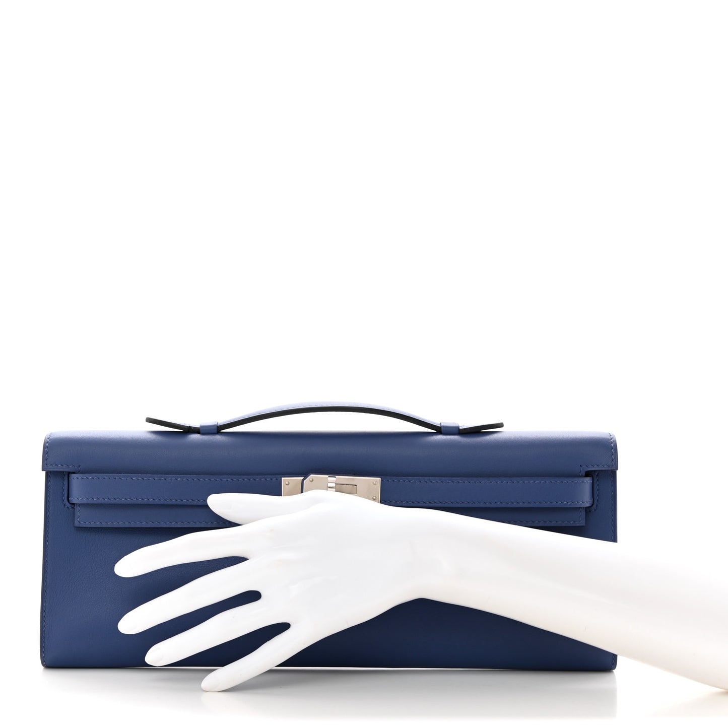 Swift Kelly Cut Clutch Pochette Bleu Brighton