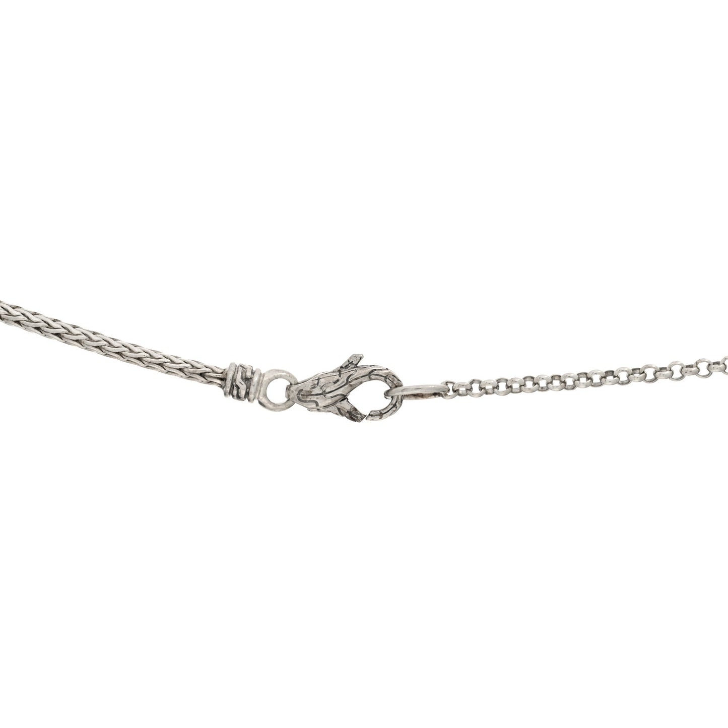 Sterling Silver Aquamarine Kyanite Beaded Station Necklace
