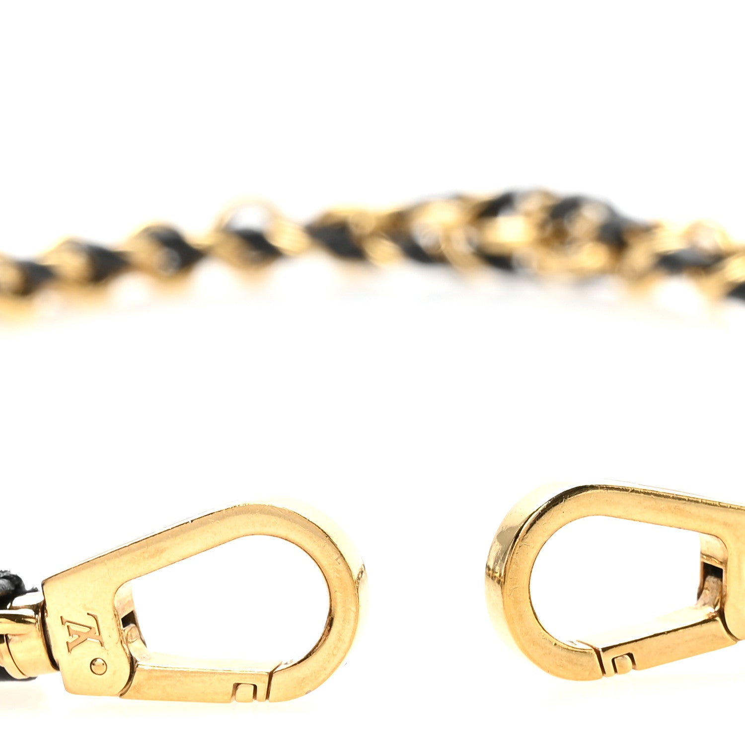 Louis Vuitton Calfskin Multi Pochette Chain Shoulder Strap Black Gold 3 of 4