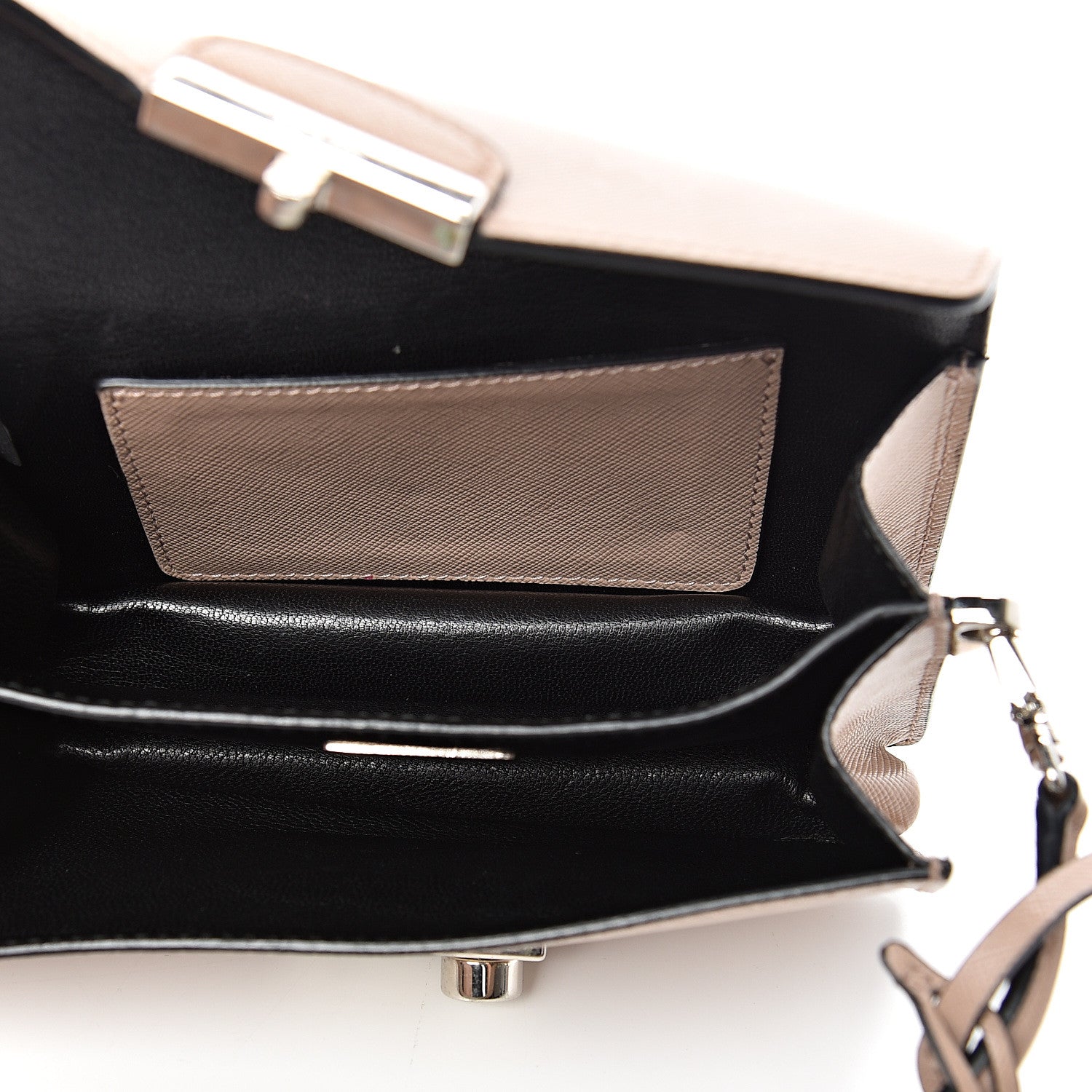 Prada Saffiano Lux Sound Shoulder Bag Cipria 4 of 10