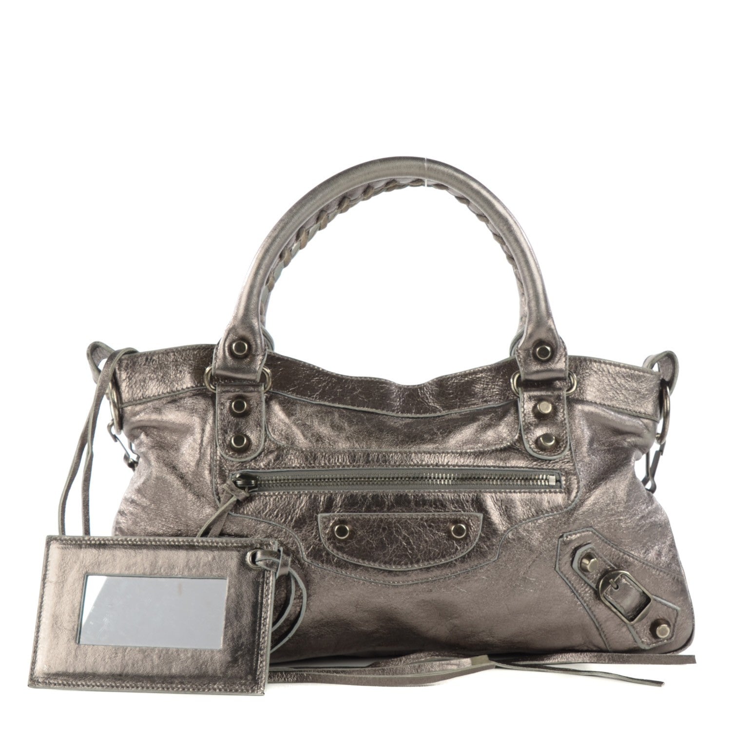 Balenciaga Agneau Classic Hardware First Pewter 1 of 15