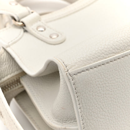Balenciaga Grained Calfskin Neo Classic Silver Hardware Mini City White 15 of 16
