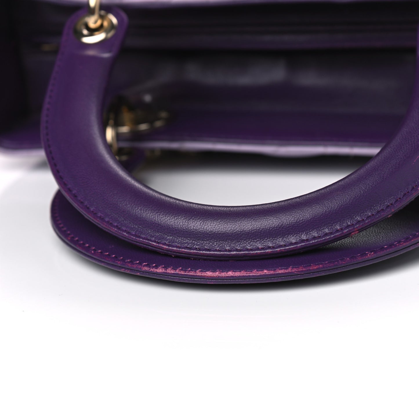 Lambskin Cannage Medium Tri-Color Lady Dior Purple Light Pink