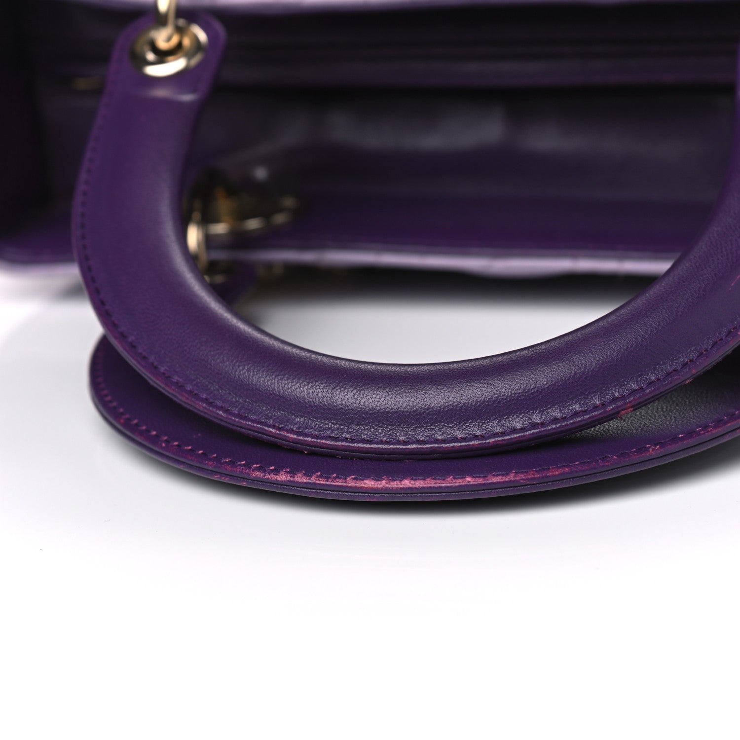 Christian Dior Lambskin Cannage Medium Tri-Color Lady Dior Purple Light Pink 10 of 14