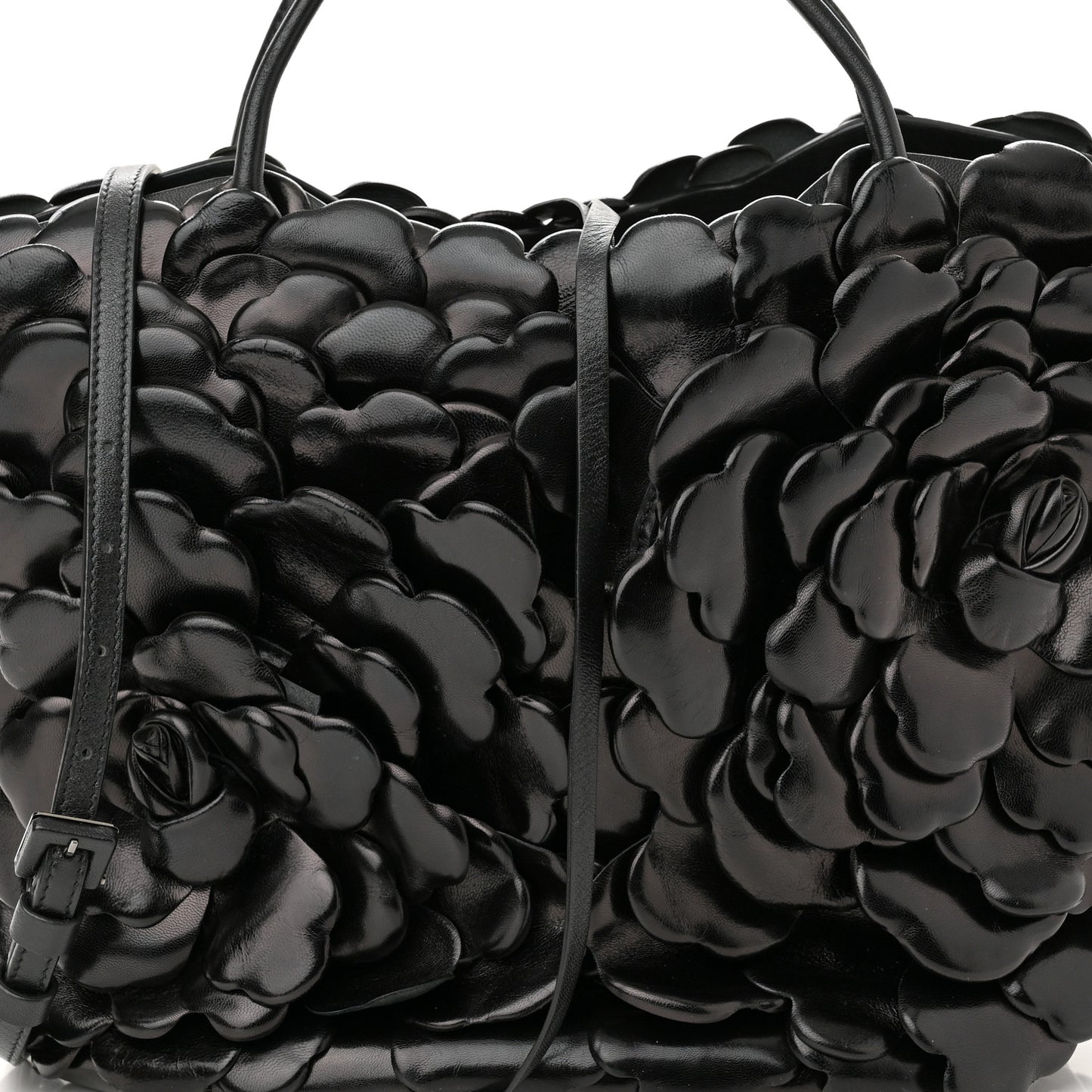 Nappa Atelier 03 Rose Edition Small Top Handle Bag Black