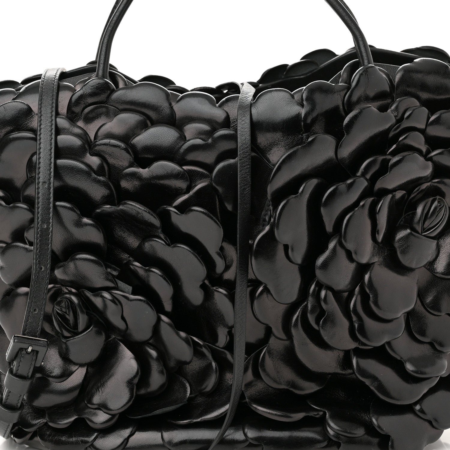 Valentino Garavani Nappa Atelier 03 Rose Edition Small Top Handle Bag Black 7 of 9