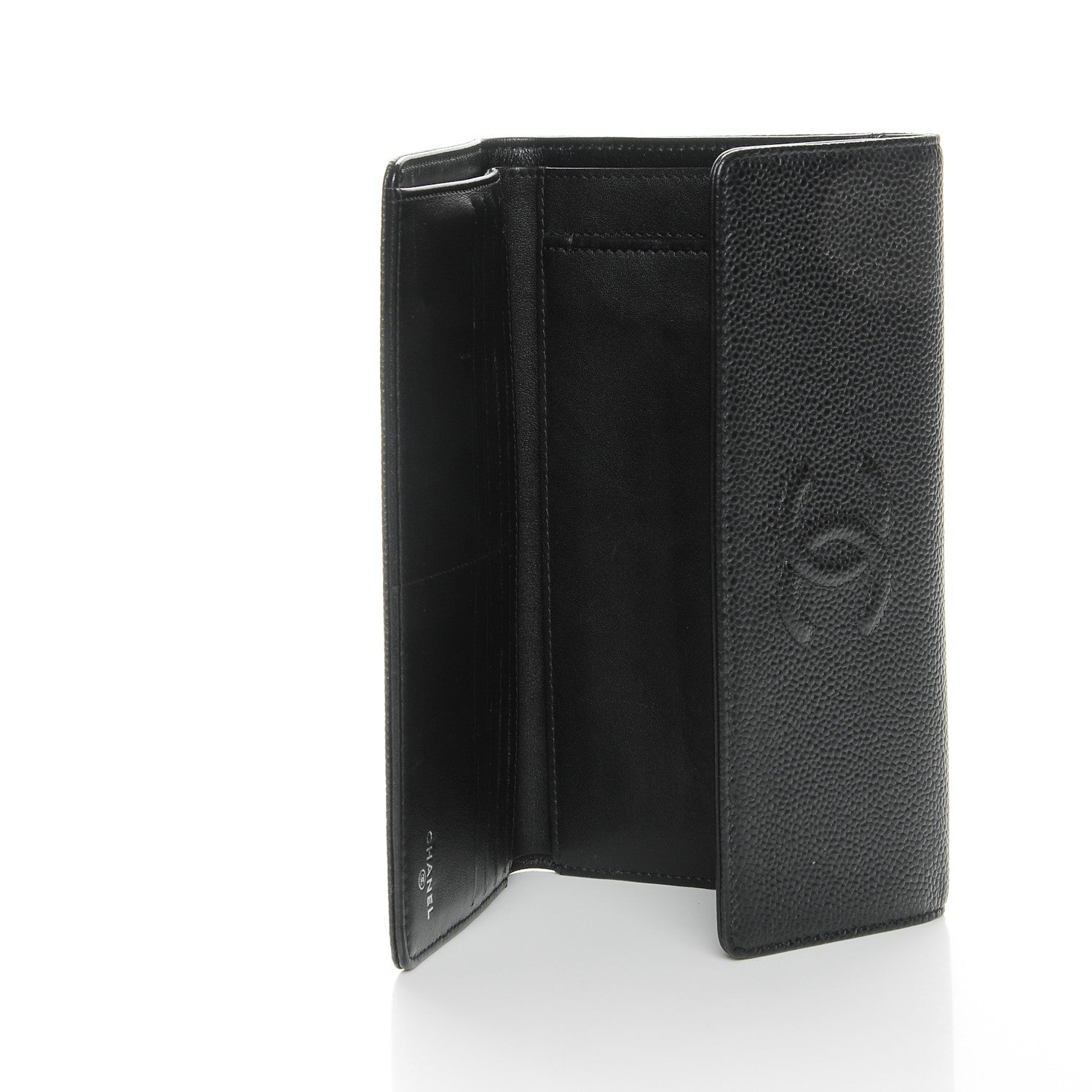 Chanel Caviar Timeless CC Flap Wallet Black 5 of 9