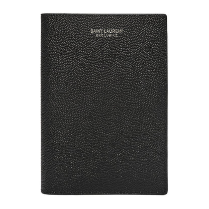 Saint Laurent Grain De Poudre Passport Holder Black 1 of 7