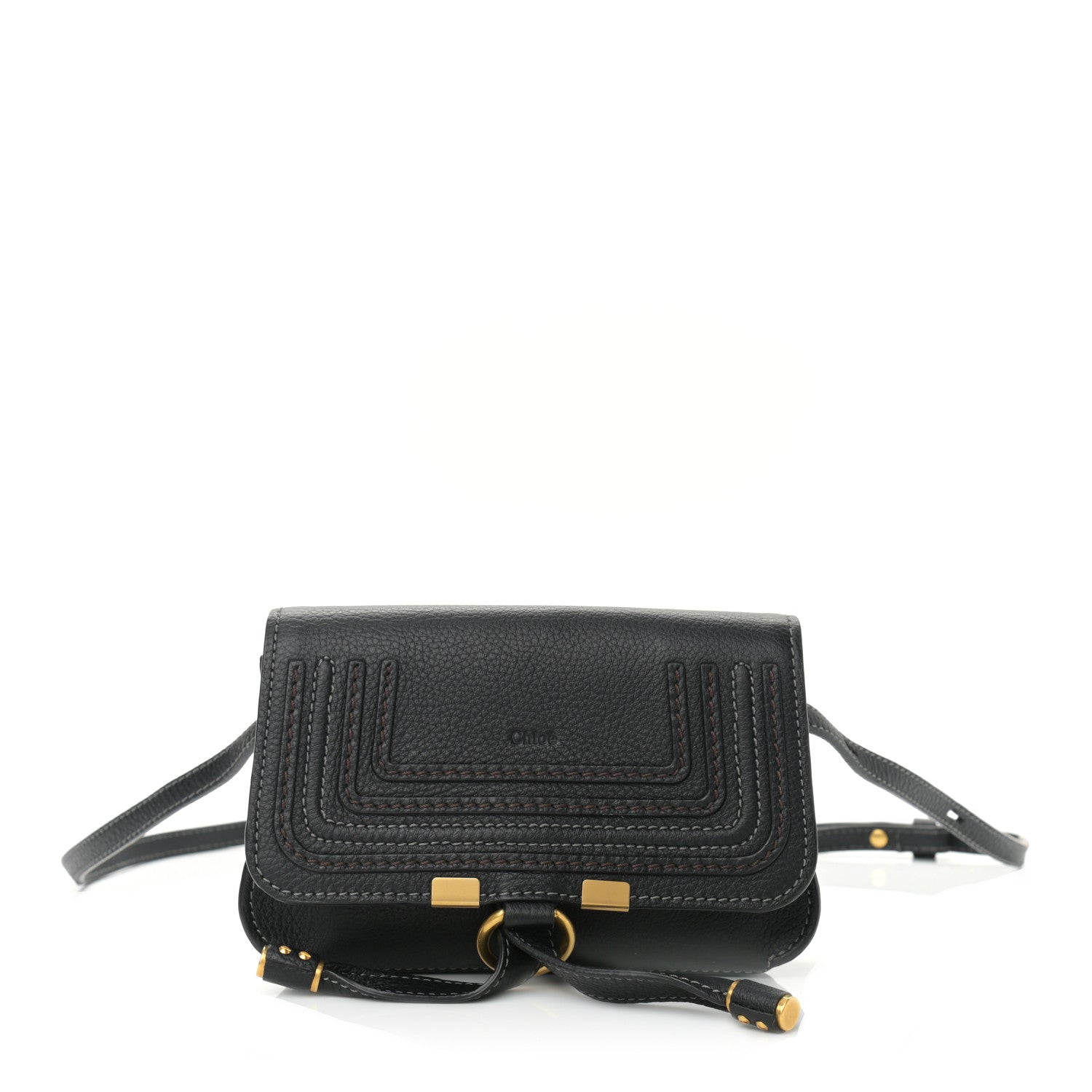 Chloe Calfskin Marcie Convertible Belt Bag Black 1 of 11