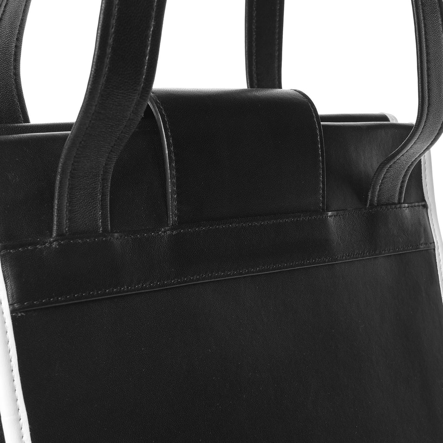 Agneau Classique Brillainte Tote Black