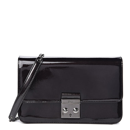 Christian Dior Patent Shoulder Bag Black 1 of 10