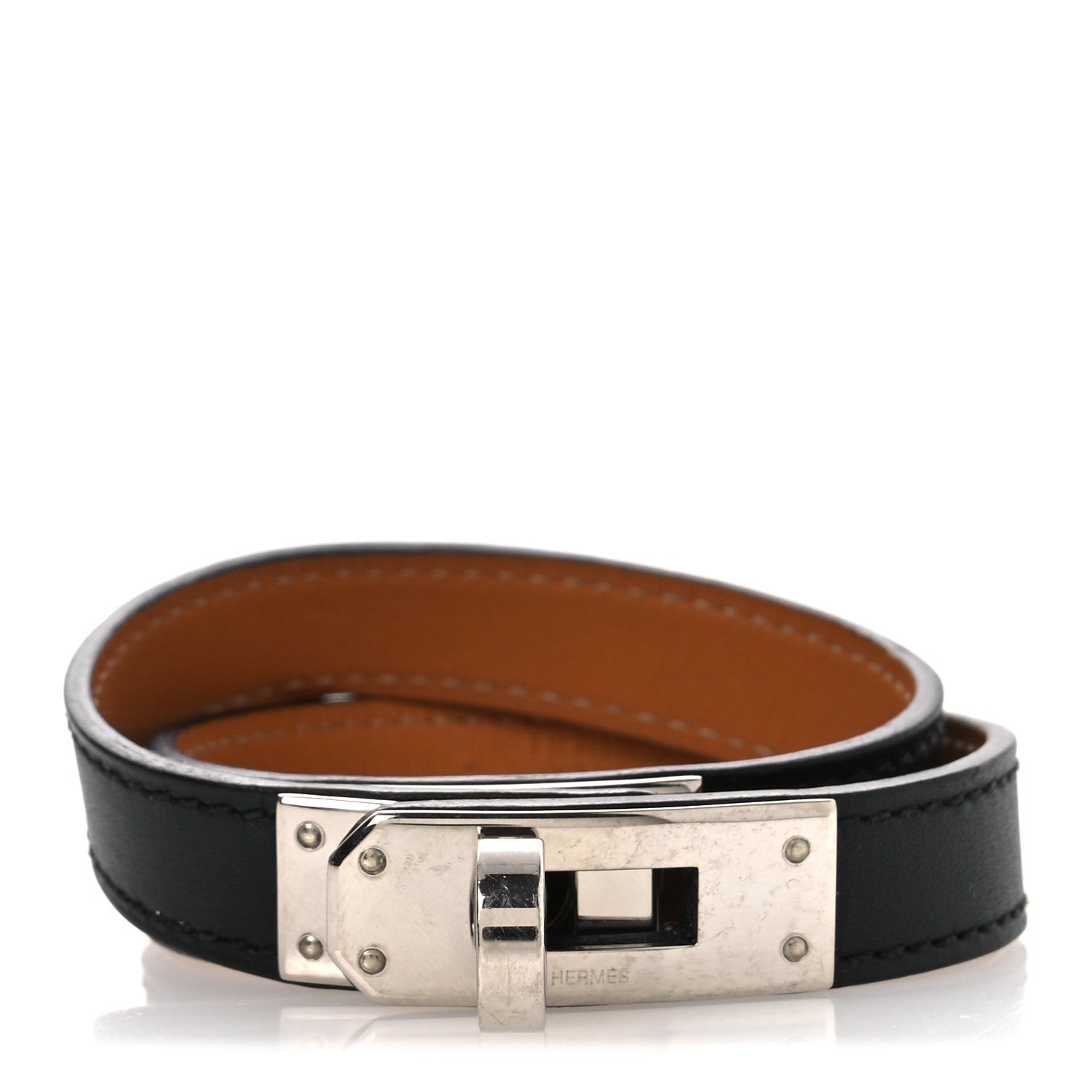 Hermes Swift Mini Kelly Double Tour Bracelet S  Black 1 of 8