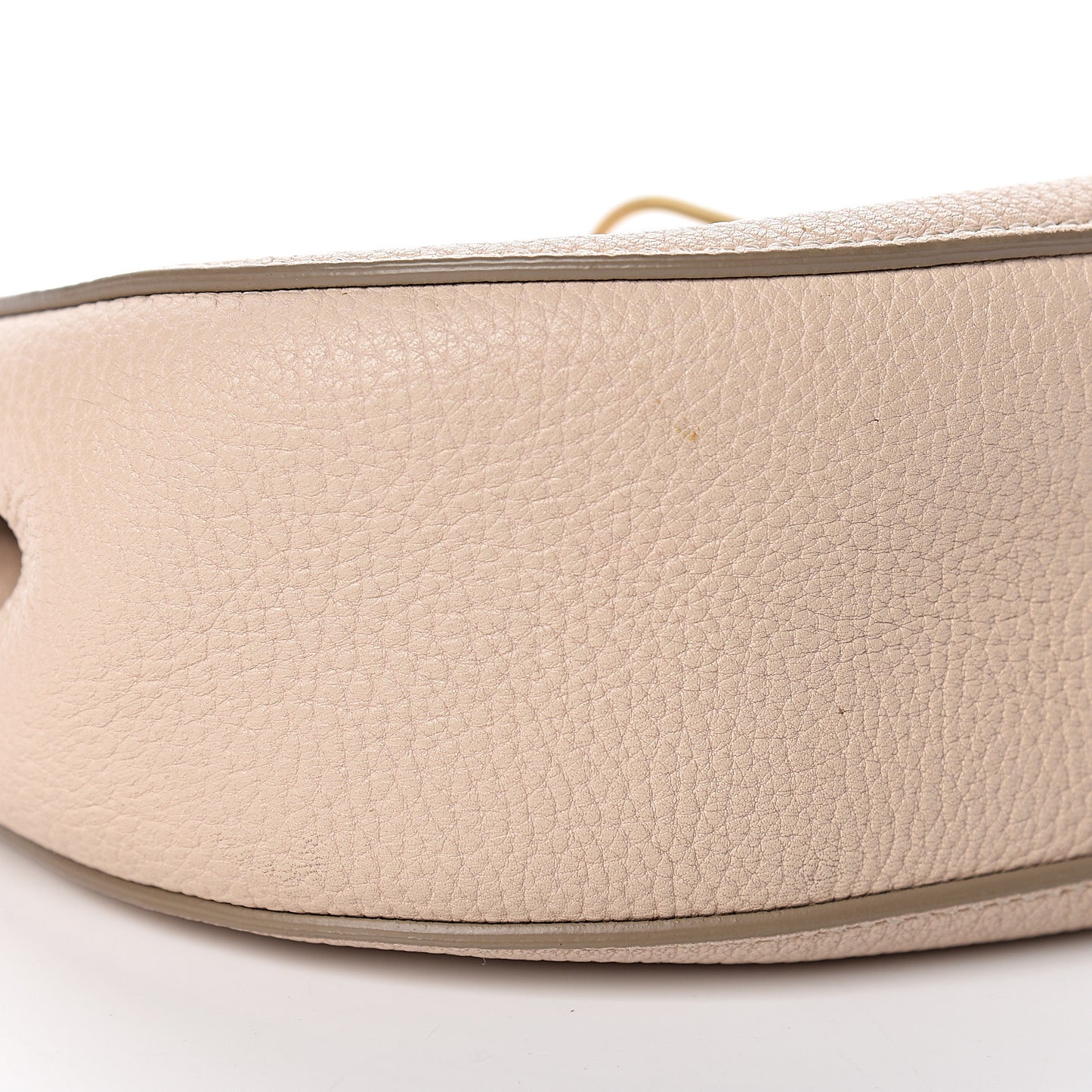 Grained Lambskin Drew Shoulder Bag Biscotti Beige