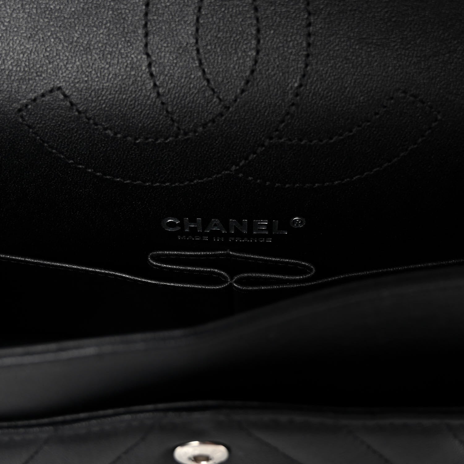 Chanel Sheepskin Chevron Quilted 2.55 Reissue 225 Double Flap So Black 6 of 13