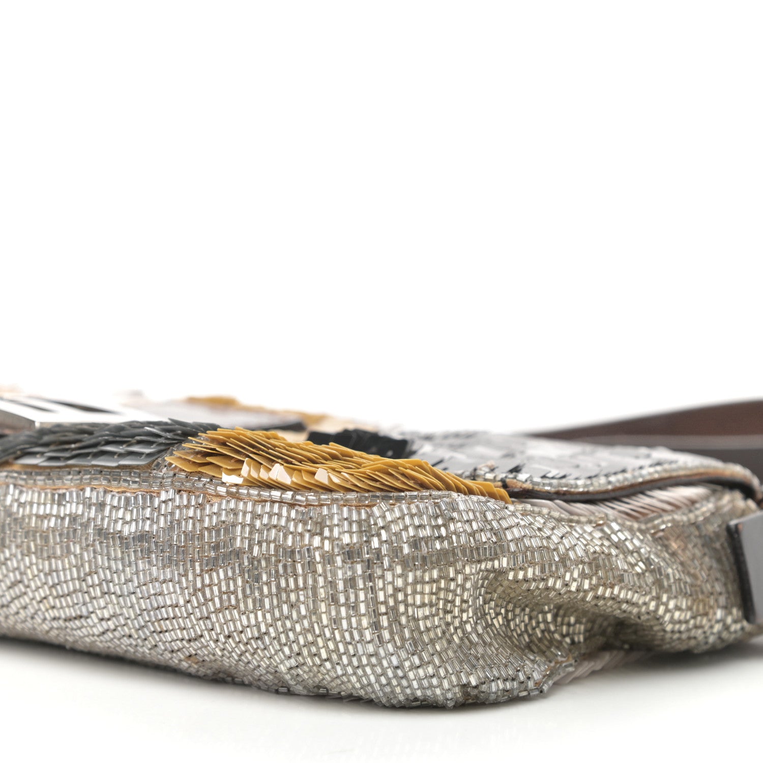 Fendi Sequin Paillettes Beaded Baguette Multicolor 9 of 10
