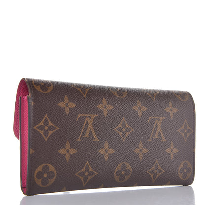 Louis Vuitton Monogram Emilie Wallet Hot Pink 3 of 10