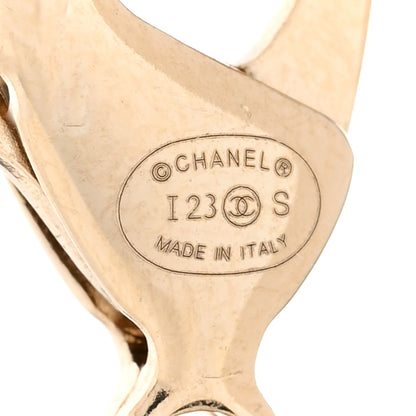 Chanel Crystal CC Pendant Necklace Gold 6 of 7