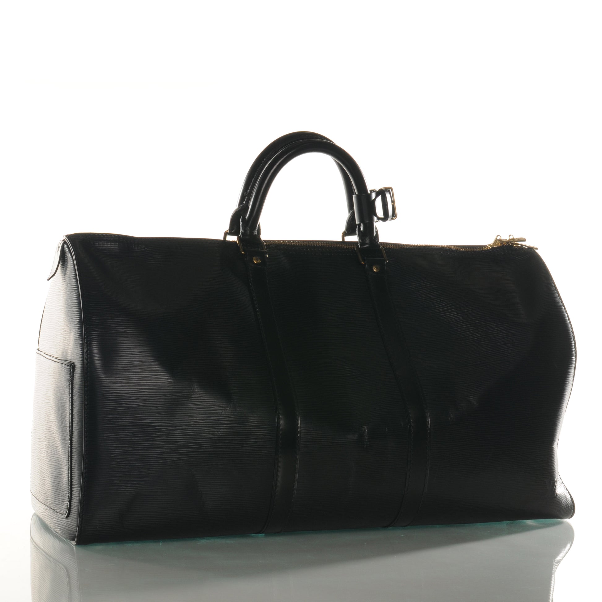 Louis Vuitton Epi Keepall 50 Black 3 of 7