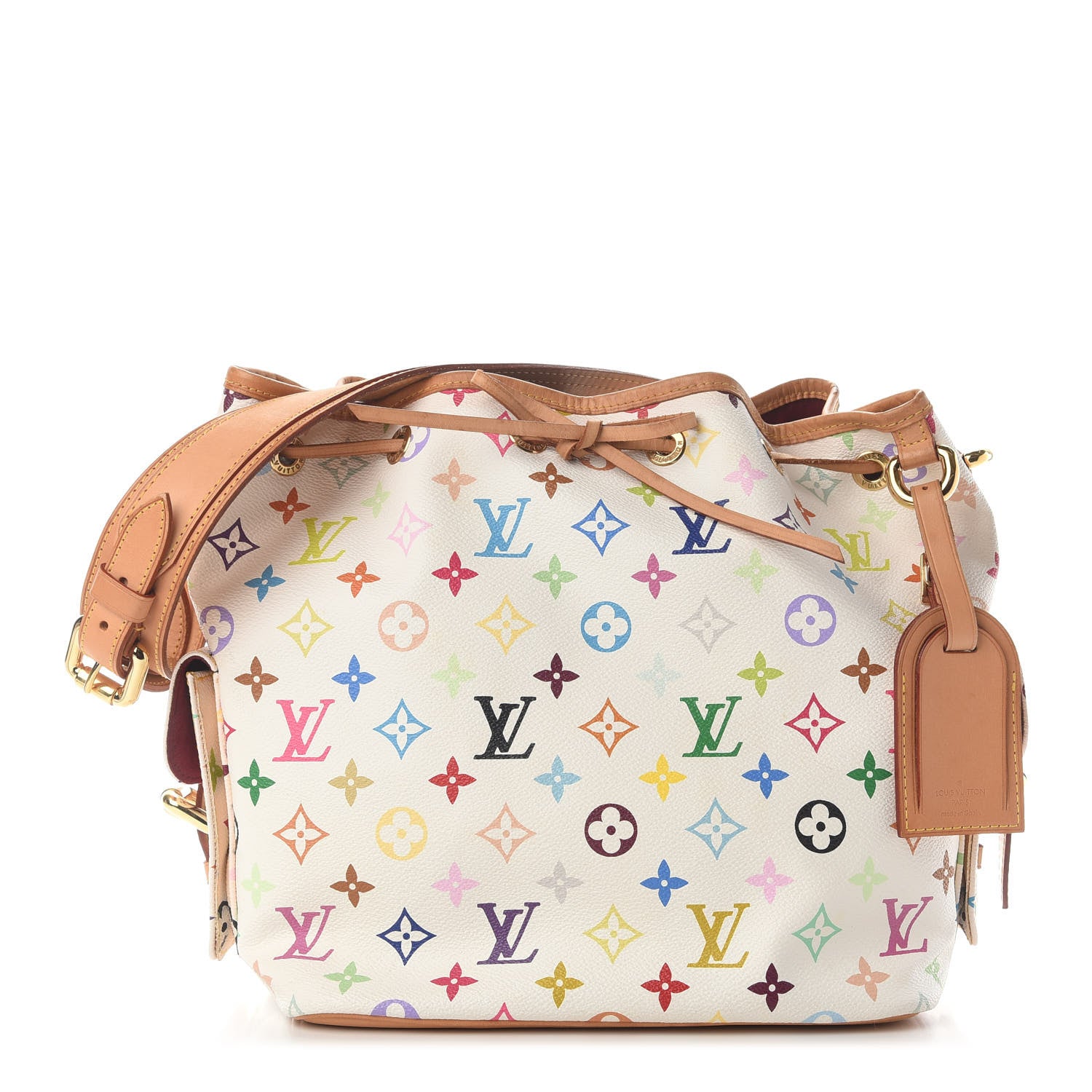 Louis Vuitton Monogram Multicolor Petit Noe White 1 of 11