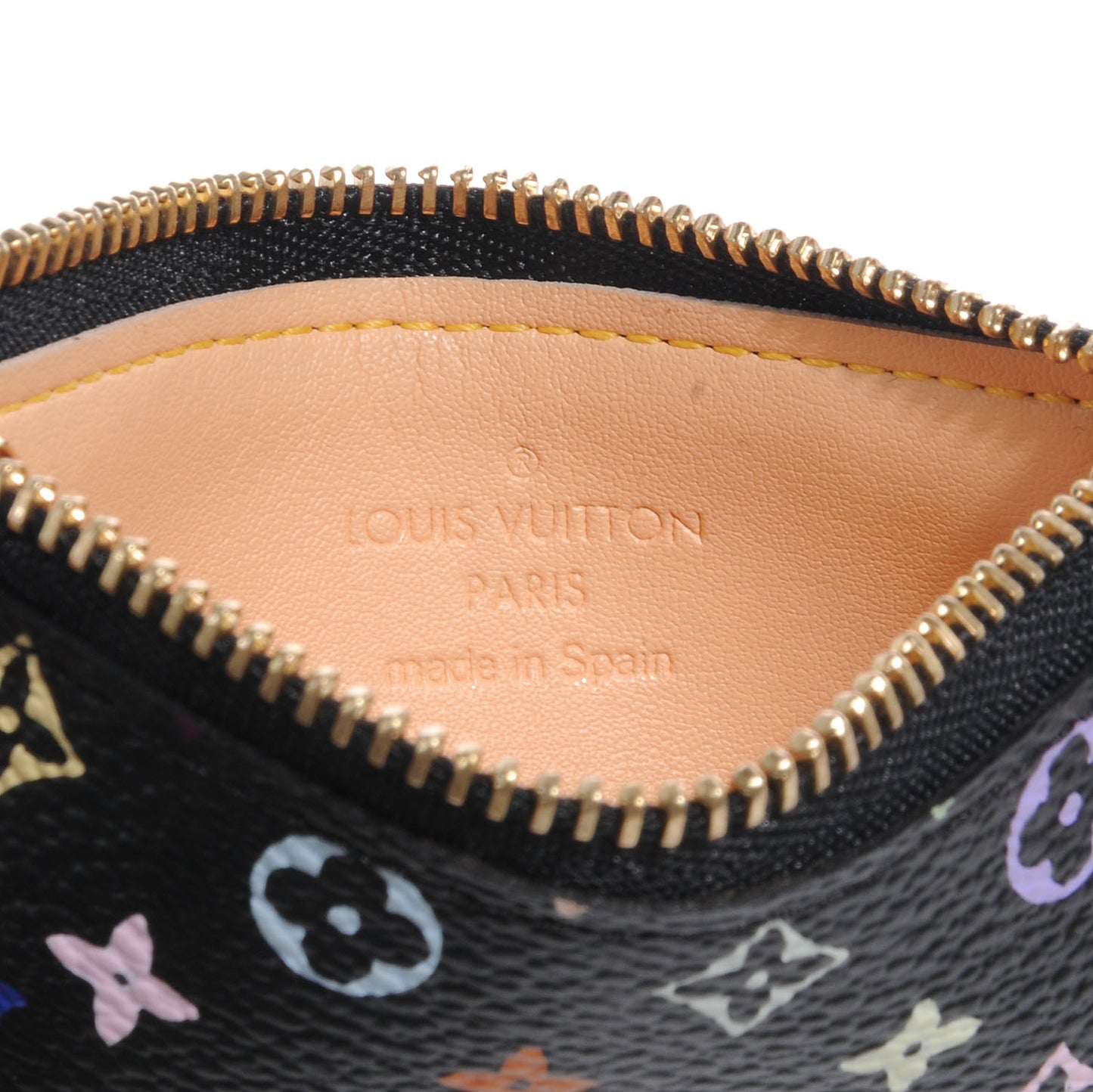 Monogram Multicolor Key Pouch Black