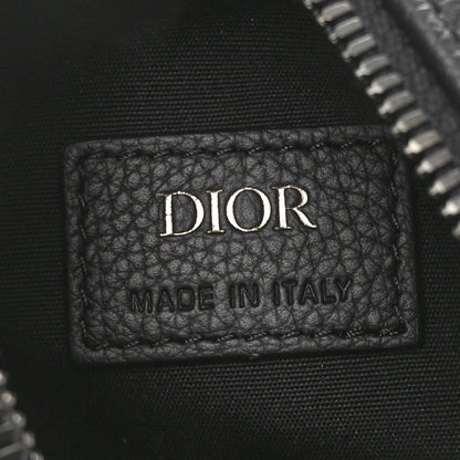 Christian Dior Grained Calfskin Oblique Scarab Sling Bag Blue Black 6 of 10