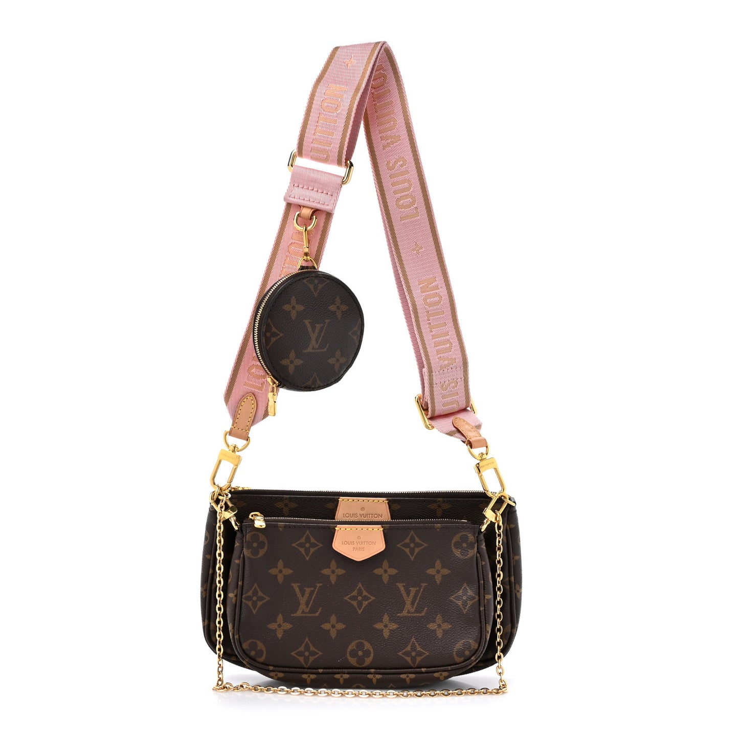Monogram Multi Pochette Accessories Rose Clair