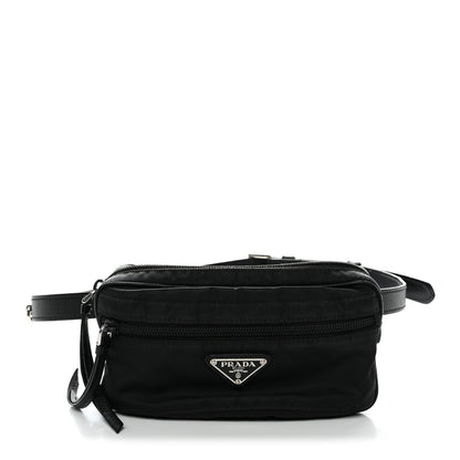 Prada Tessuto Nylon Saffiano Belt Bag Black 1 of 11