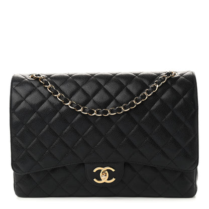 Chanel Caviar Quilted Maxi Double Flap Black 1 of 10