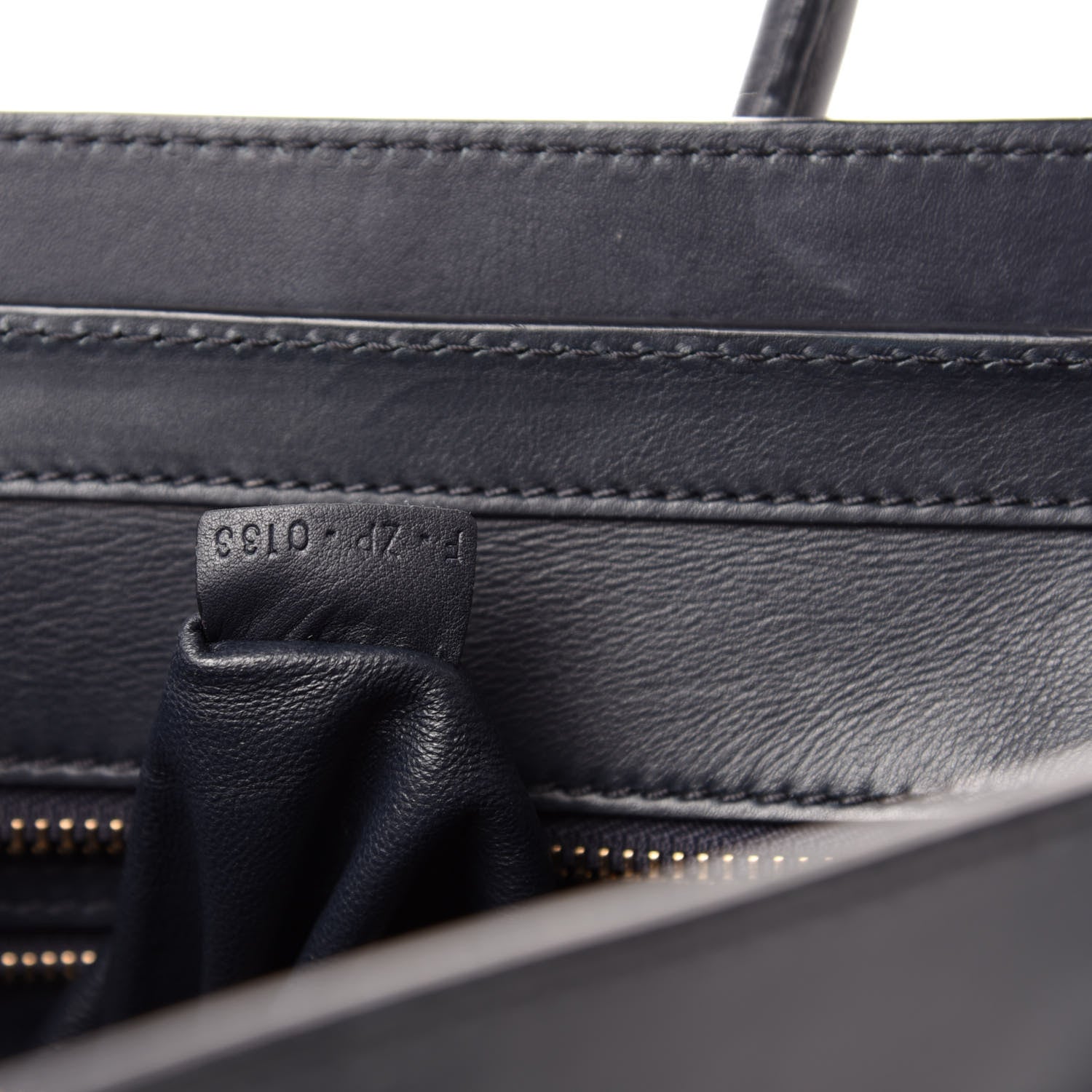 Celine Smooth Calfskin Micro Luggage Navy Blue 9 of 10