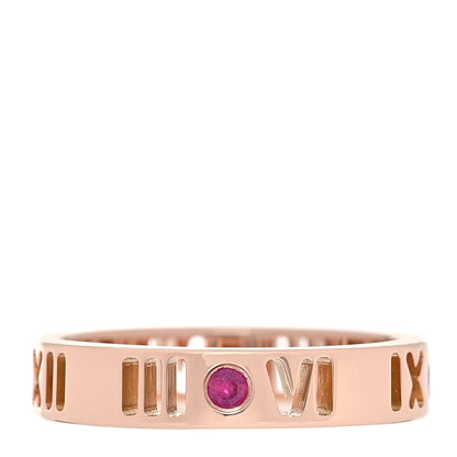 Tiffany 18K Rose Gold Ruby Atlas Pierced Ring 47 4 1 of 4