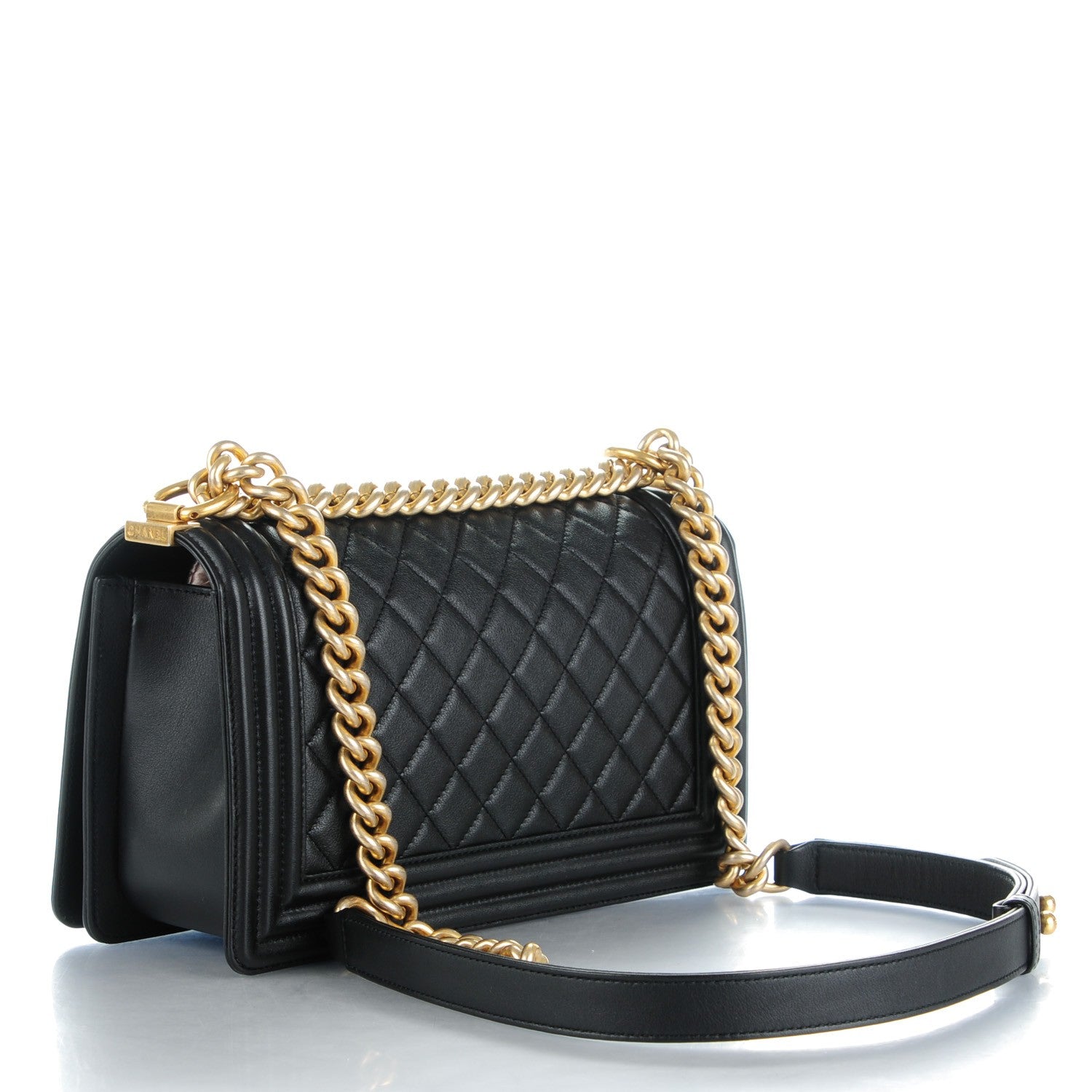 Chanel Calfskin Quilted Medium Boy Flap Black 3 of 8