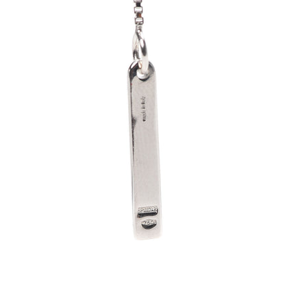 Gucci 18K White Gold 20mm Lariat Necklace 4 of 5