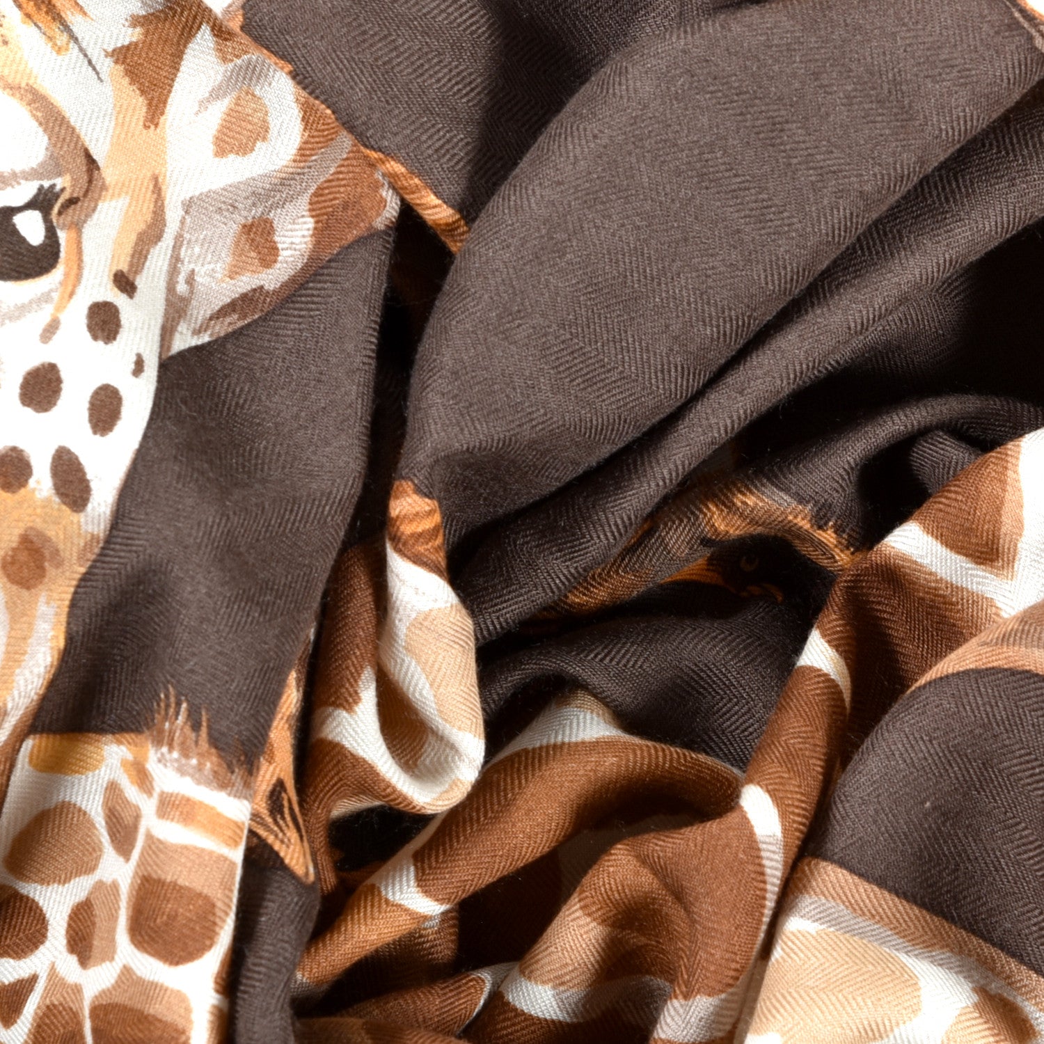 Hermes Cashmere Silk Les Girafes Shawl 140 6 of 6