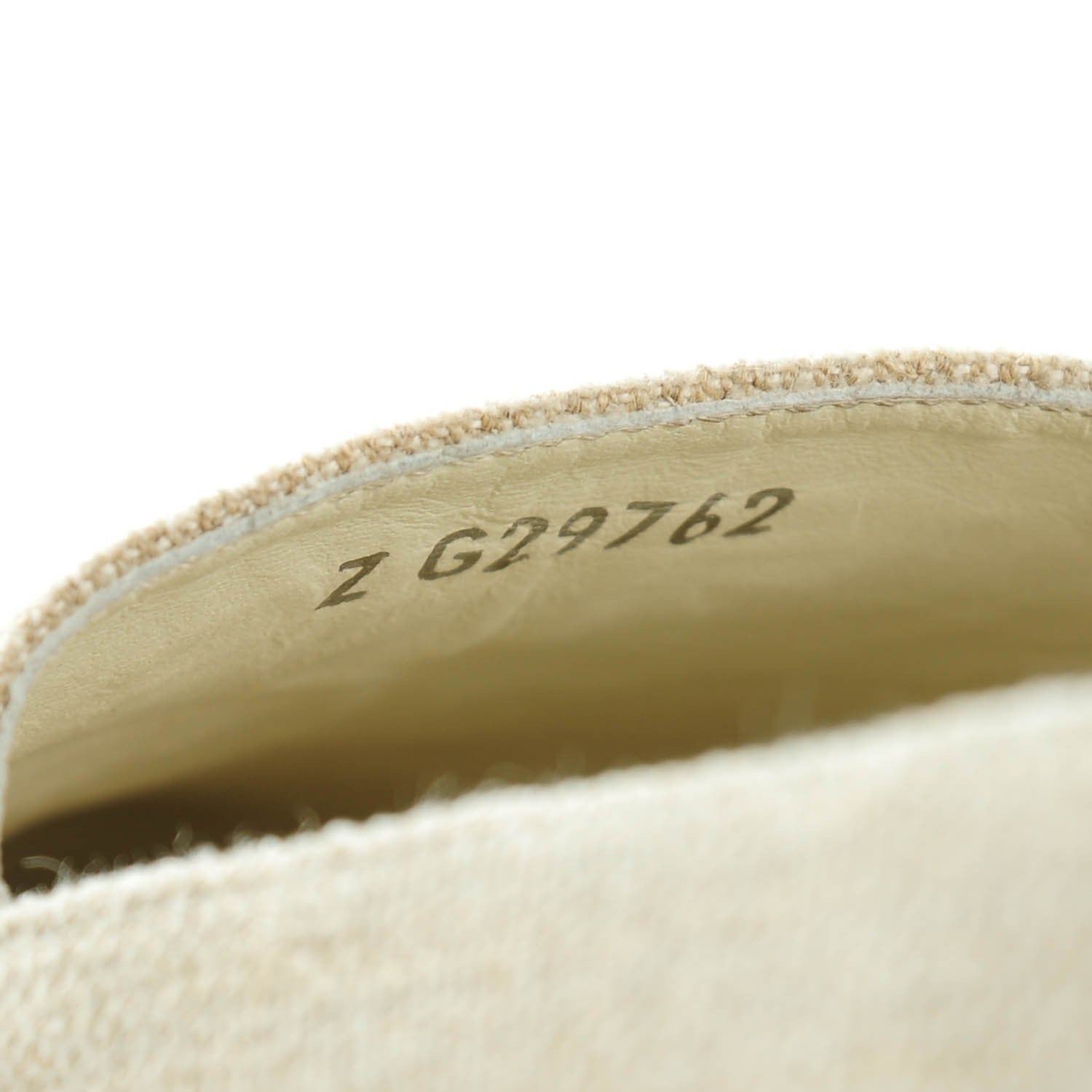 Chanel Toile Sequin CC Espadrilles 42 Beige Black 7 of 7