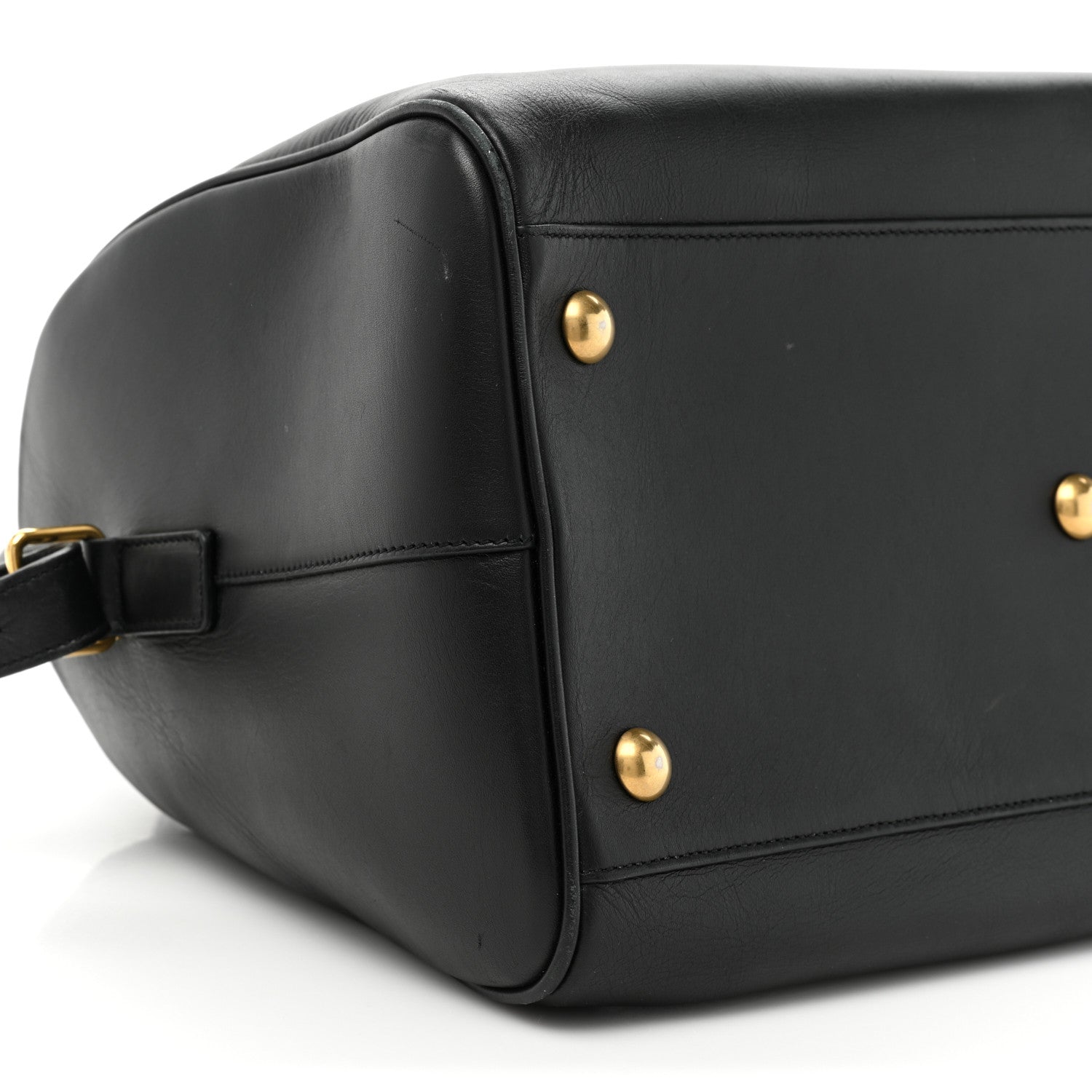 Saint Laurent Calfskin Classic Duffle 6 Black 9 of 16