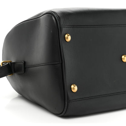 Saint Laurent Calfskin Classic Duffle 6 Black 9 of 16