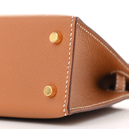 Hermes Epsom Mini Kelly Sellier 20 Gold 10 of 11