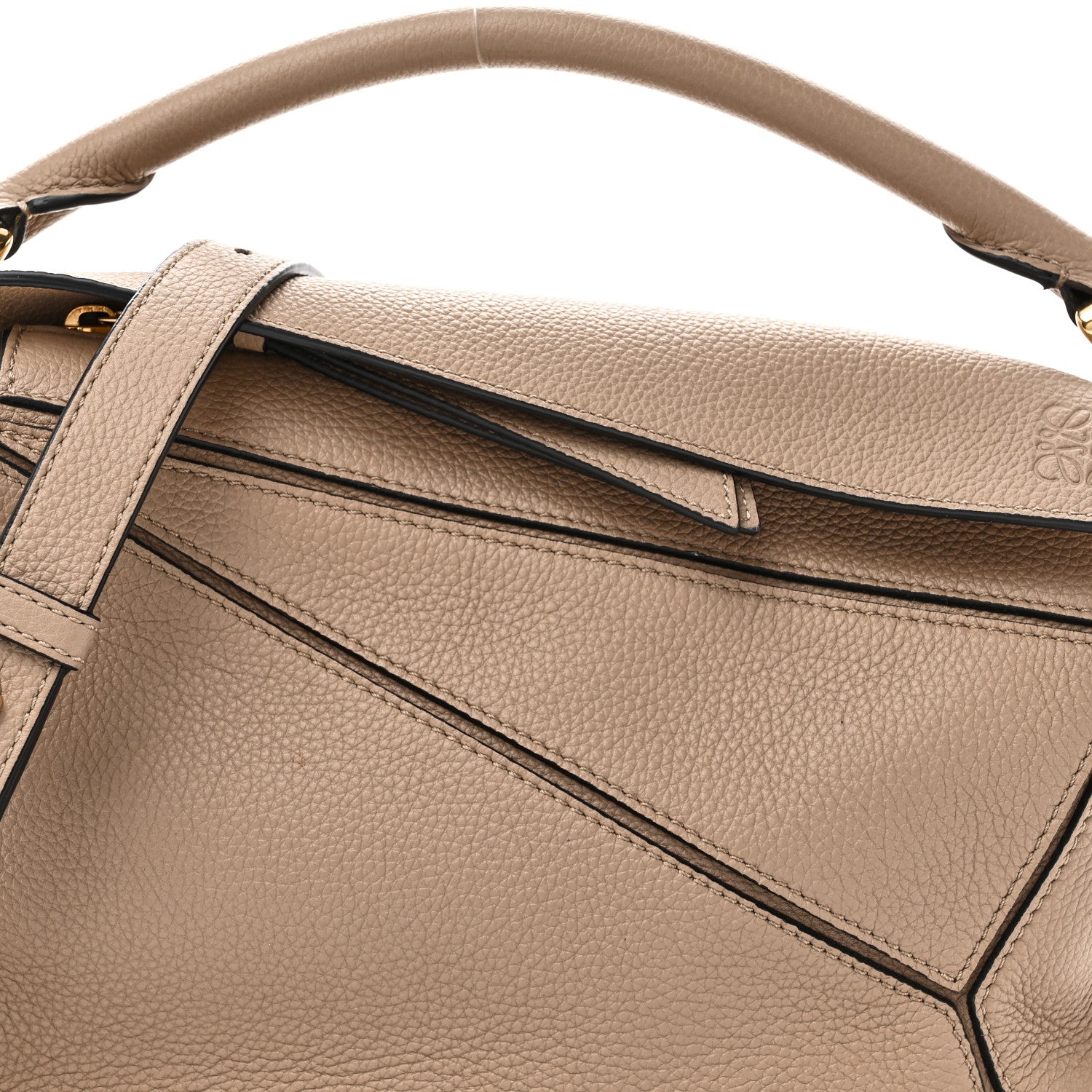 Loewe Grained Calfskin Small Puzzle Bag Sand 7 of 10