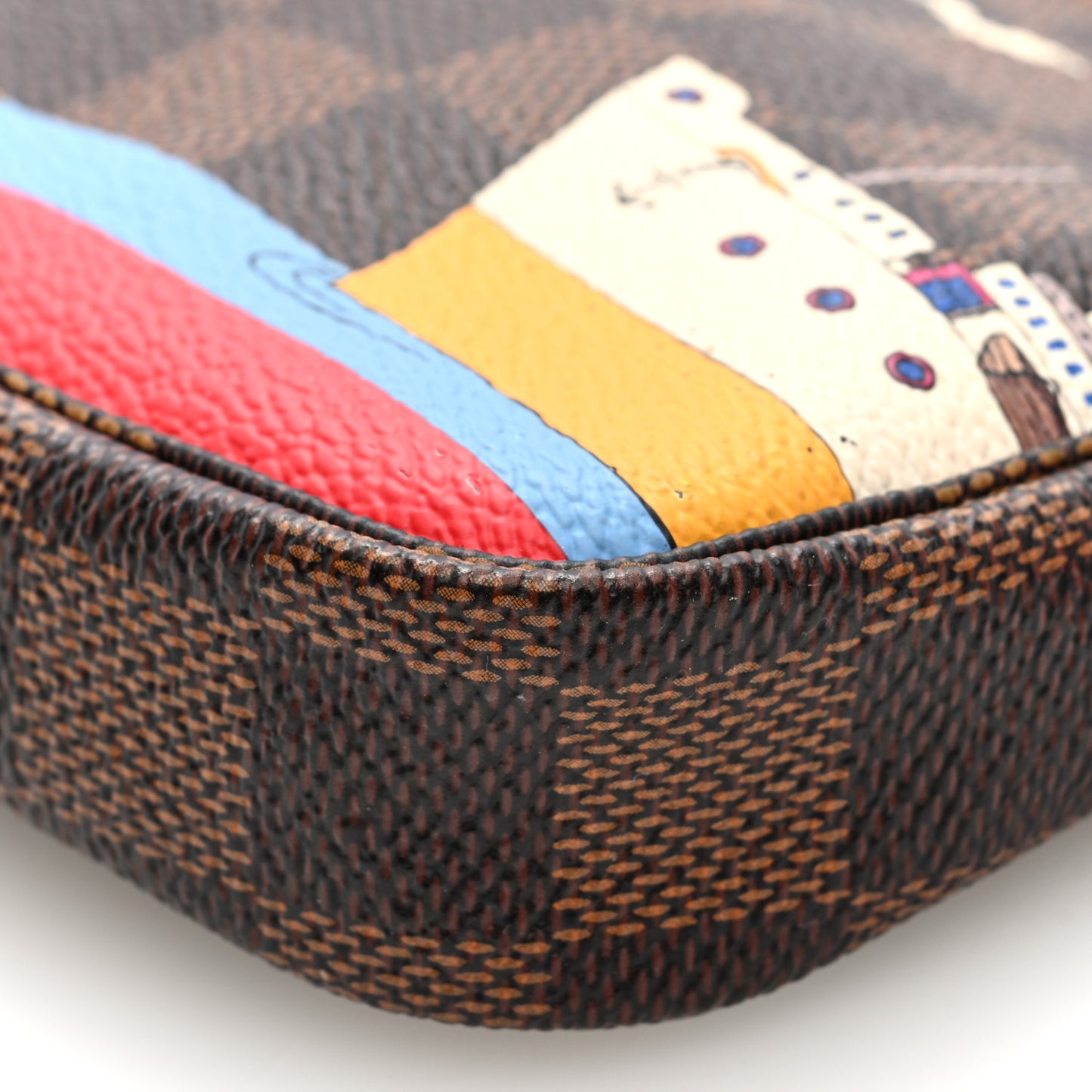 Damier Ebene 2016 Christmas Animation Mini Pochette Accessories