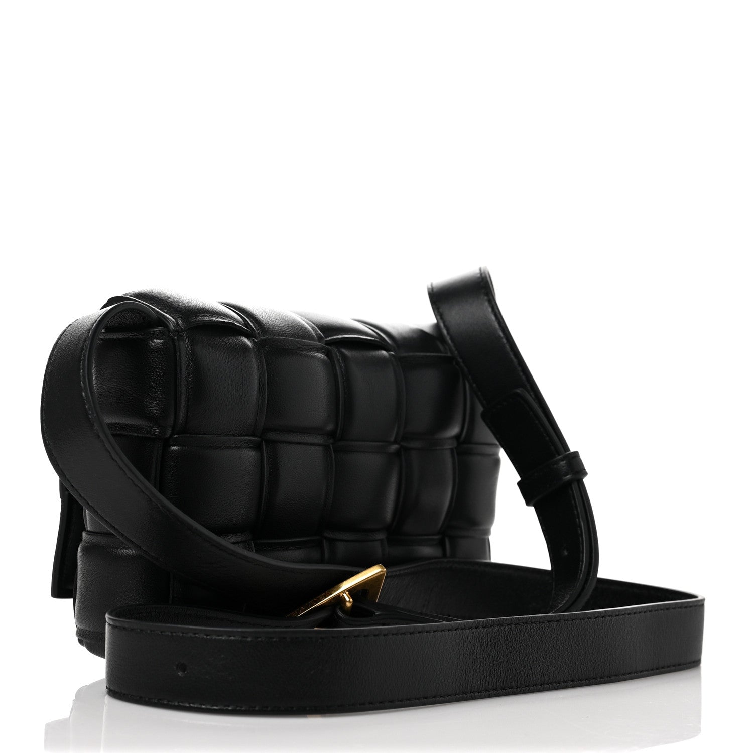 Bottega Veneta Nappa Maxi Intreccio Small Padded Cassette Crossbody Bag Black 2 of 7