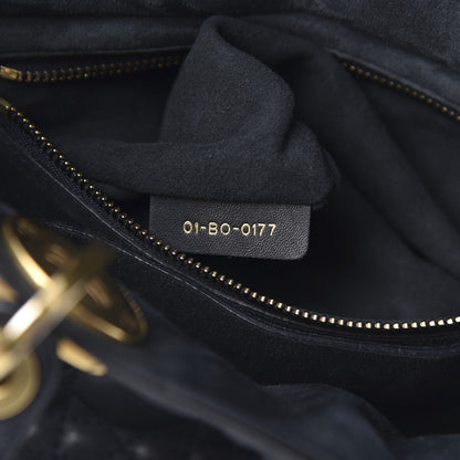 Christian Dior Lambskin Cannage Medium Lady Dior Black 7 of 13