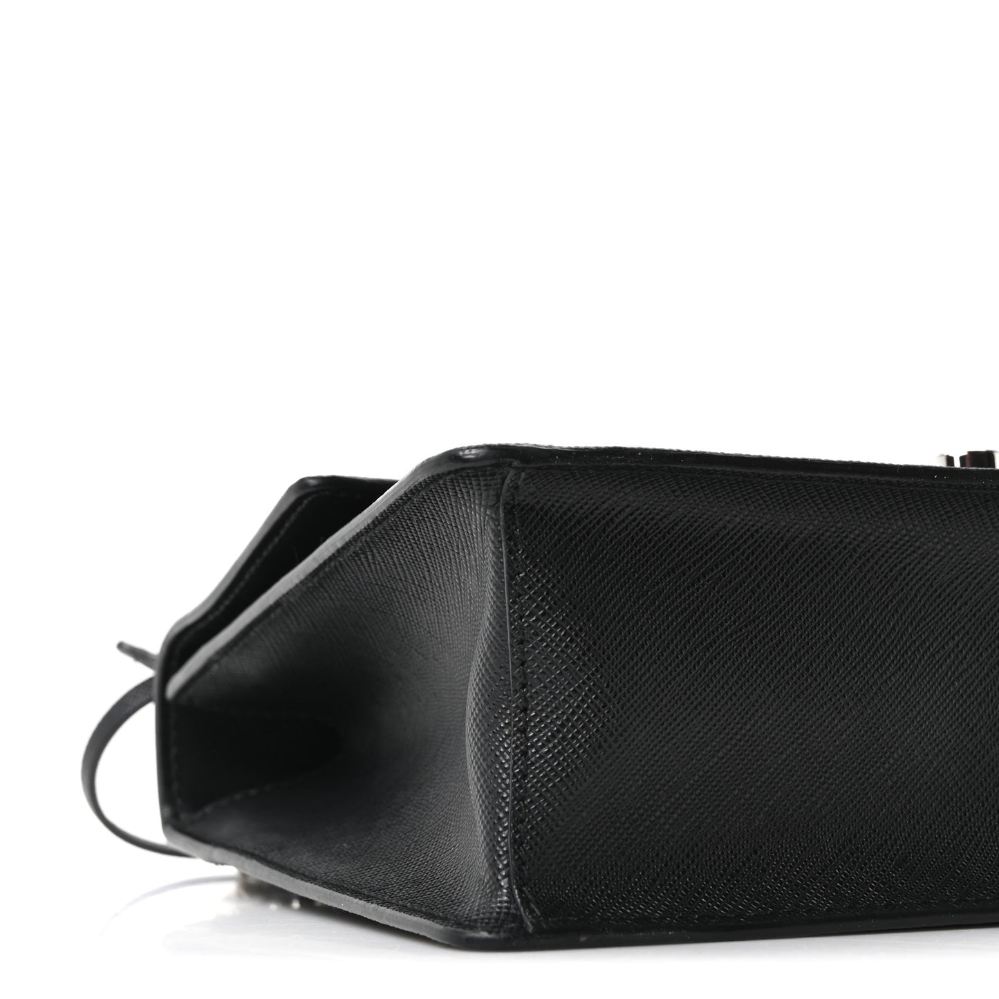 Saffiano Pattina Crossbody Bag Black