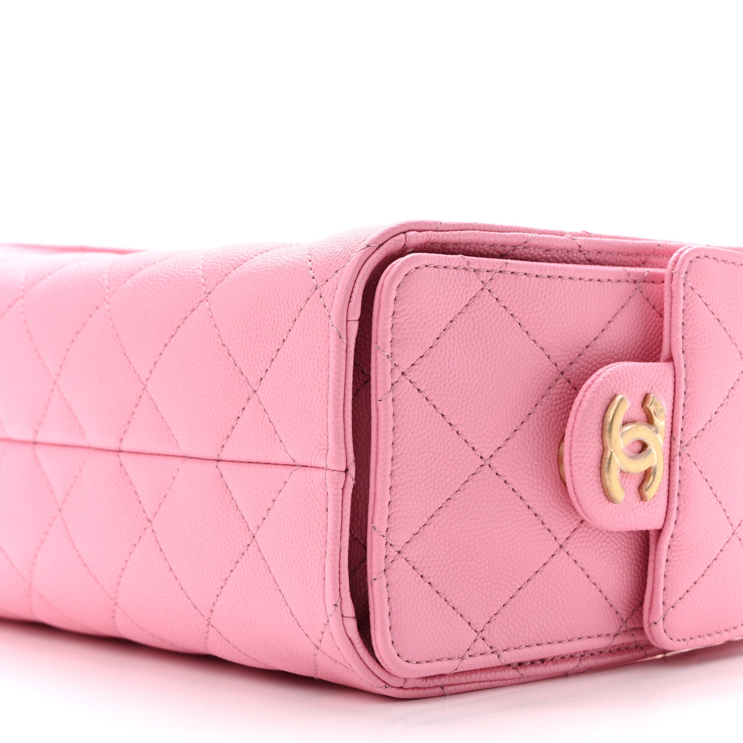 Chanel Caviar Quilted Mini Chanel 25 Handbag Pink 20 of 21