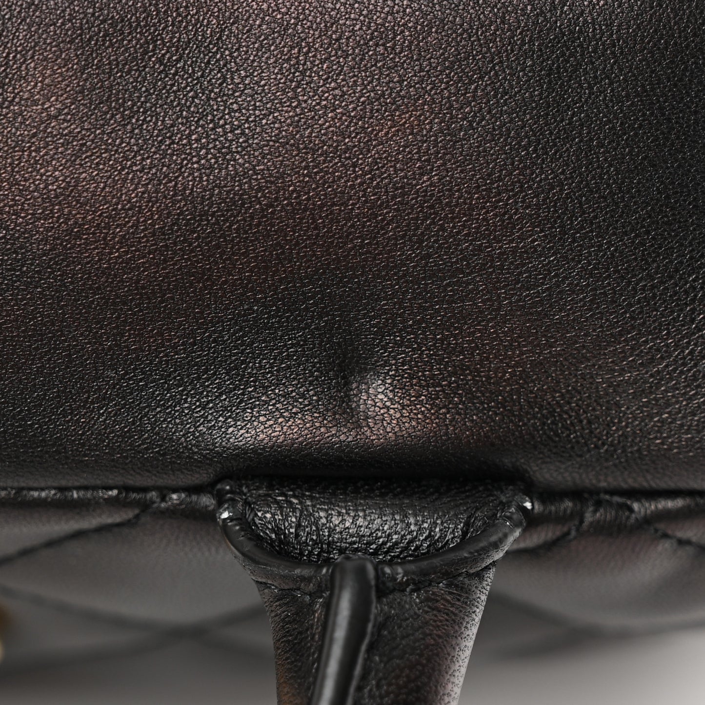 Nappa Quilted Icon Bowler Bag Black
