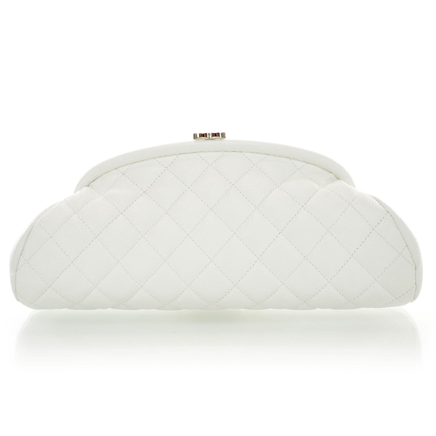 Chanel Caviar Quilted Timeless Clutch White 1 of 7